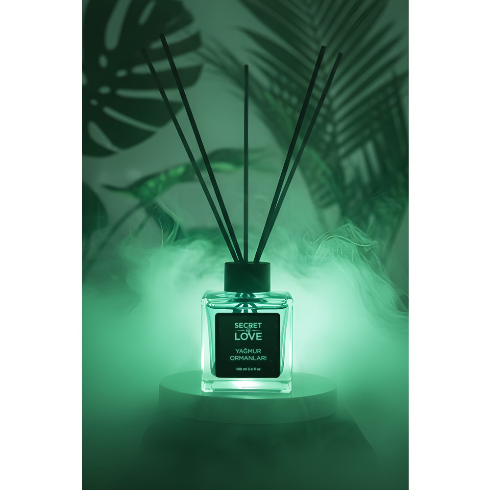 Secret of Love Çubuklu Oda Kokusu Yağmur Ormanları 100 ml Hafif Aromalı Doğal Koku
