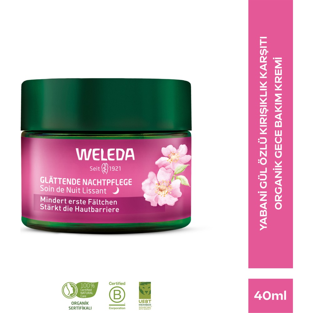 Weleda Gül Özlü Nemlendirici ve Kırışıklık Karşıtı Gece Bakım Kremi 40ML