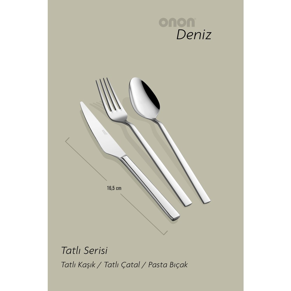 Onon Deniz 3 Parça Tatlı Takımı