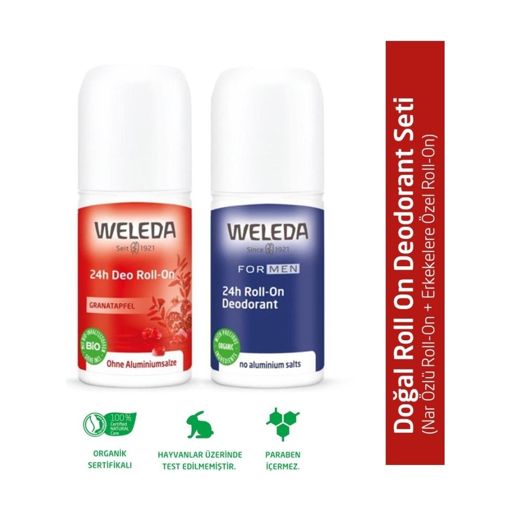 Weleda Doğal Roll On Deodorant Seti