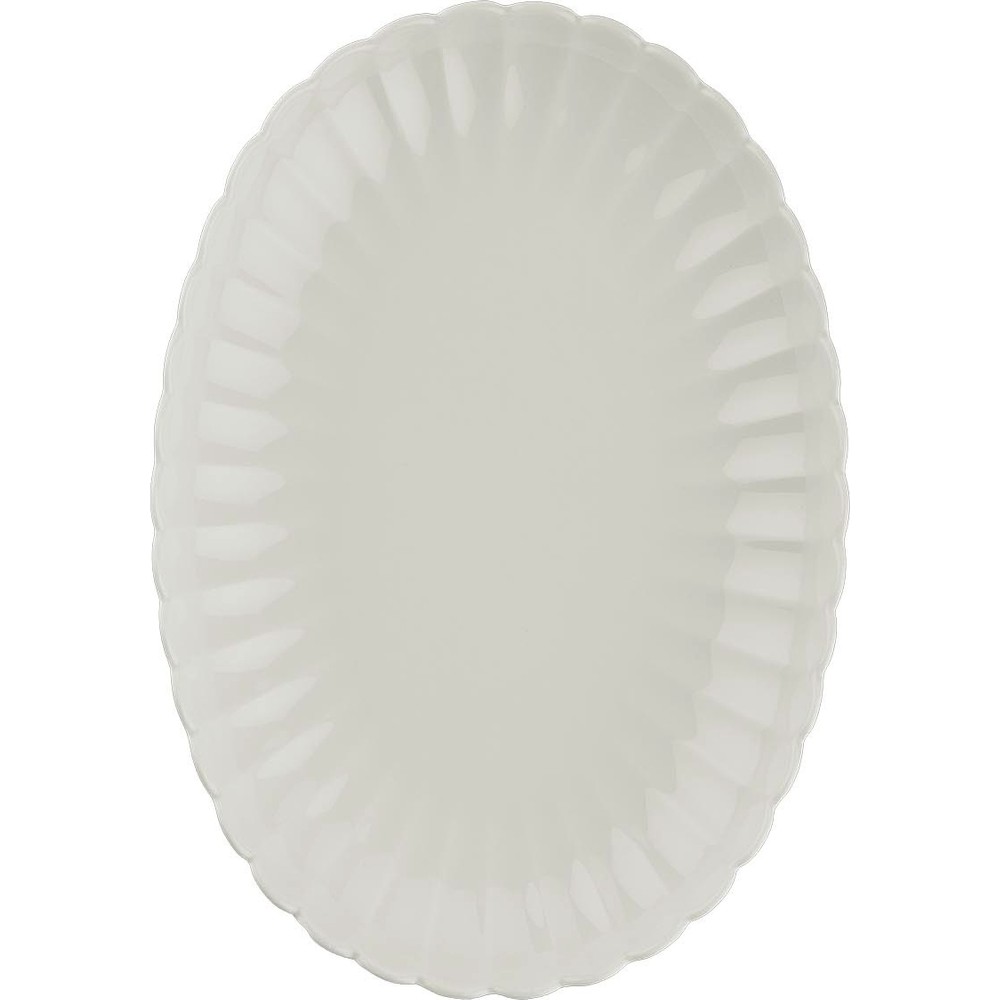 Kütahya Porselen Bone Luz Krem Kayık Tabak 28X19CM Tekli BNLZF28KY00