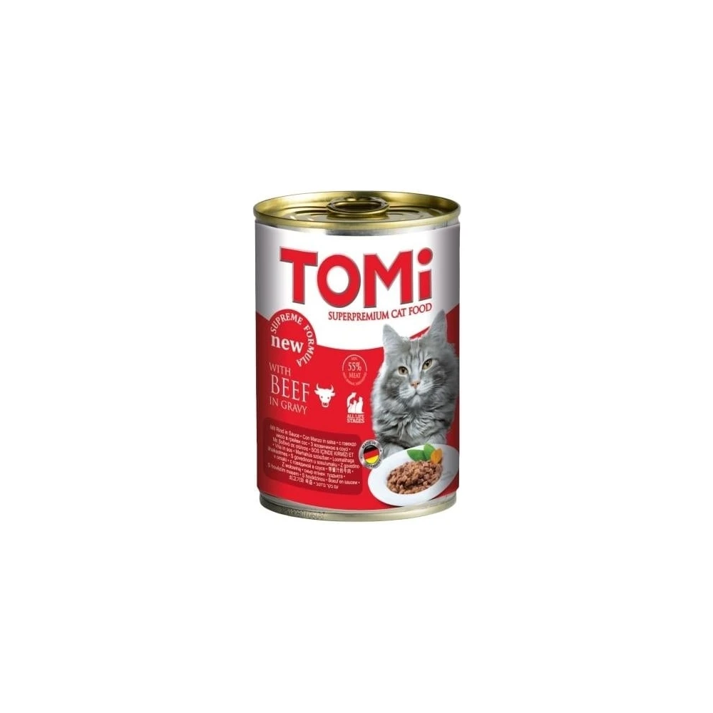 Tomi Sığır Etli Kedi Konservesi 400 Gr