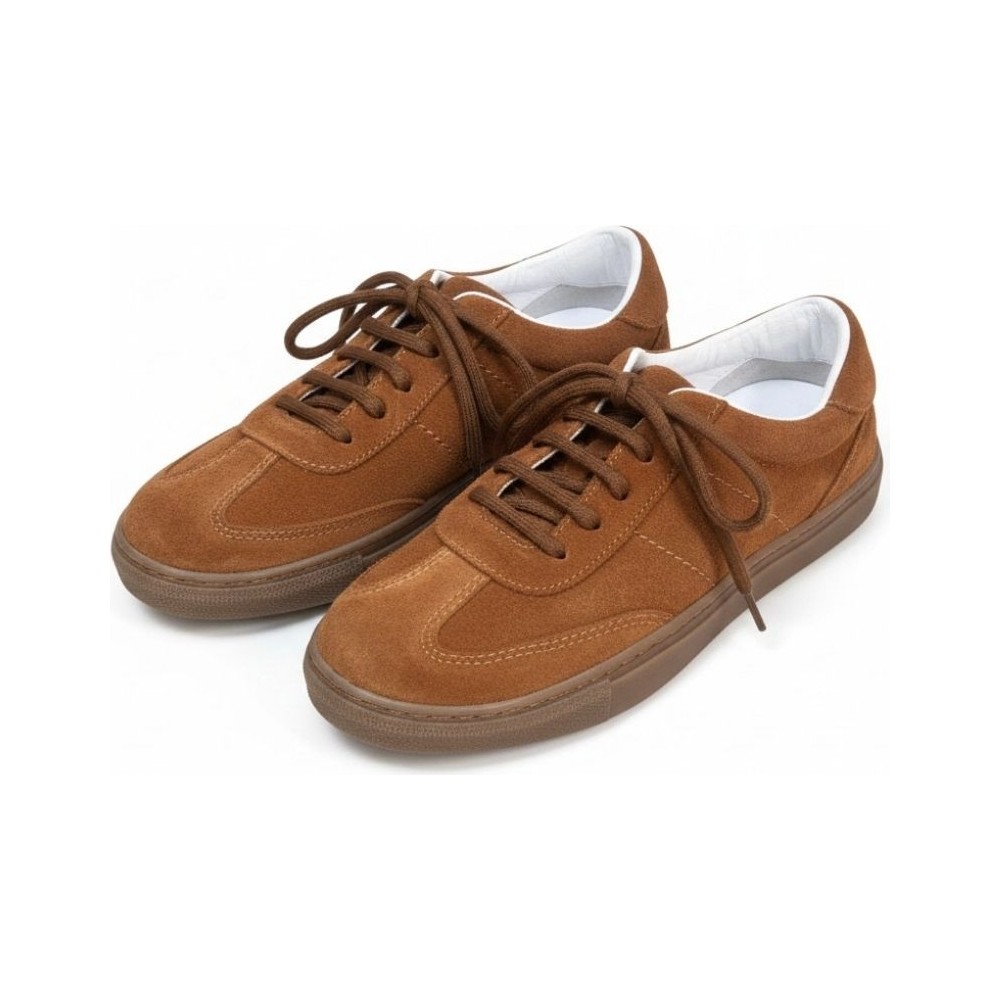 Ne&Ve Shoes Süet Hakiki Deri Bağcıklı Kadın Günlük Sneaker