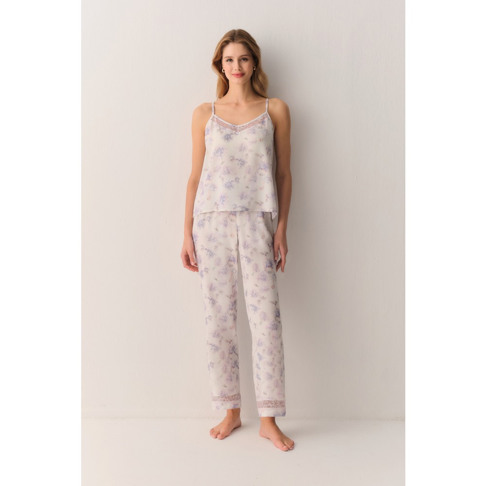 Suwen Lilac Atlet Pantolon Pijama Takımı