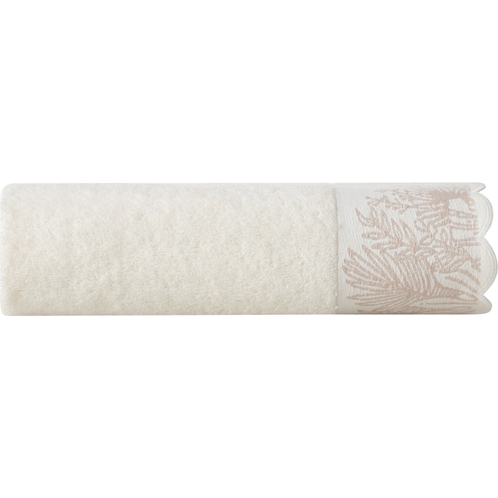 Mudo Home ELORA EKRU YÜZ HAVLUSU 50X80 CM
