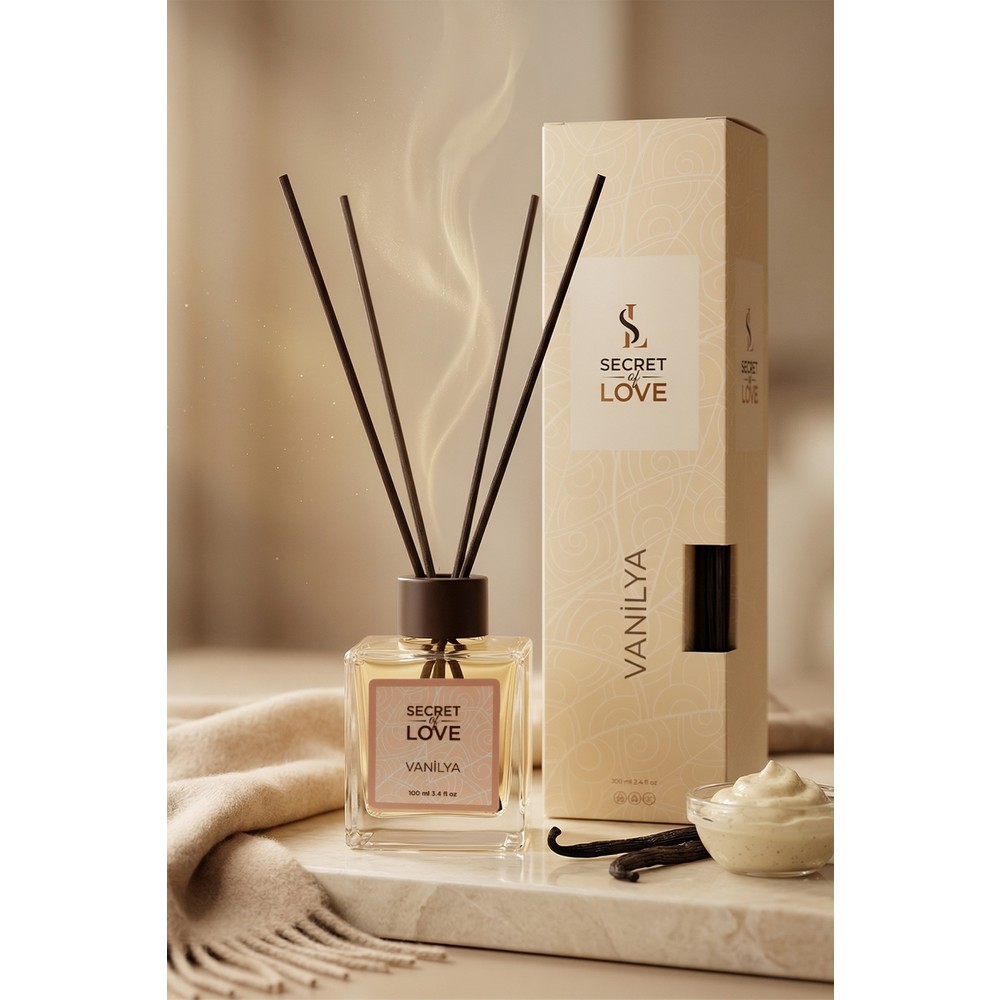 Secret of Love 100 ml Çubuklu Oda Kokusu Vanilya Hafif ve Ferahlatıcı Etki