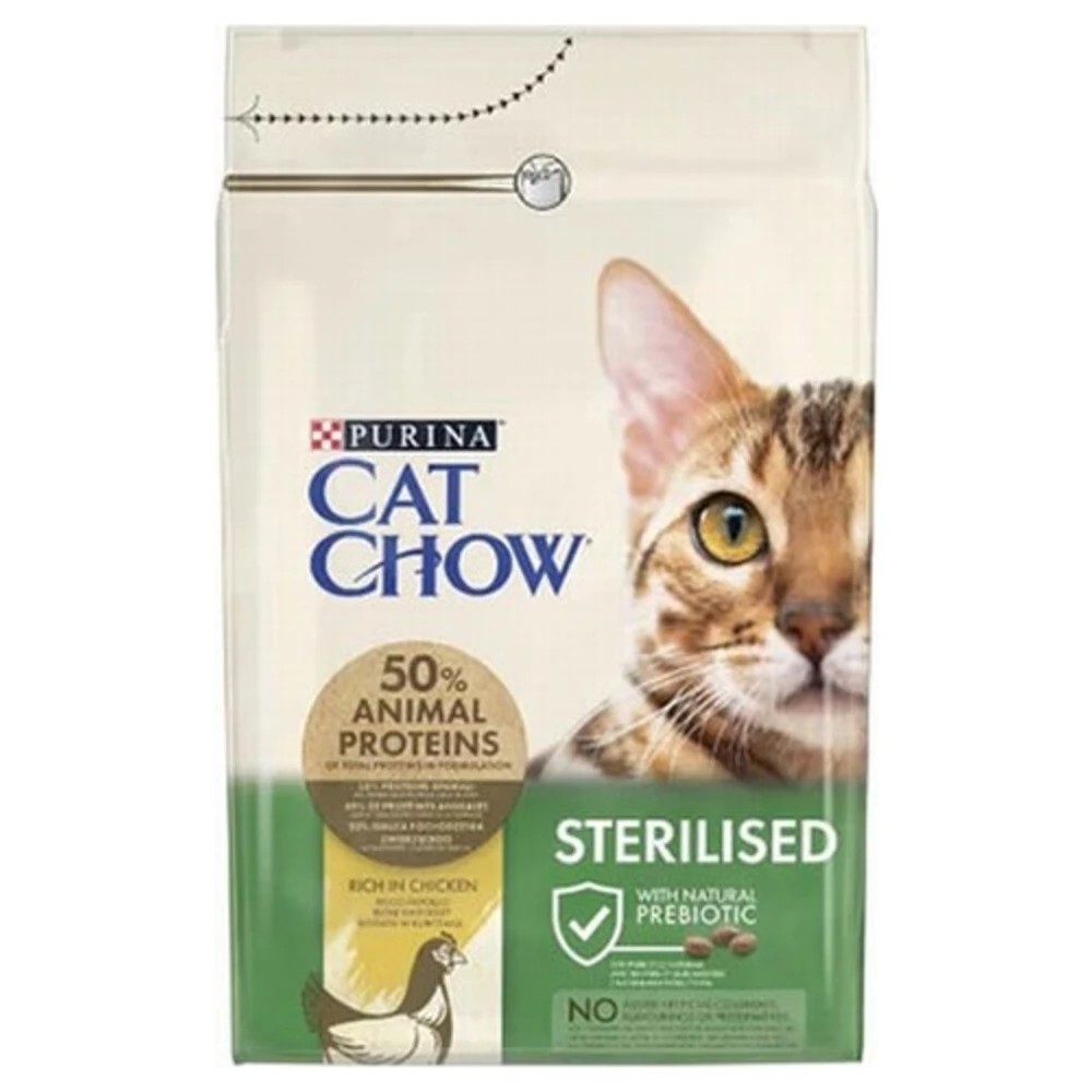 Cat Chow Kısırlaştırılmış Kedi Maması Tavuklu 3 kg