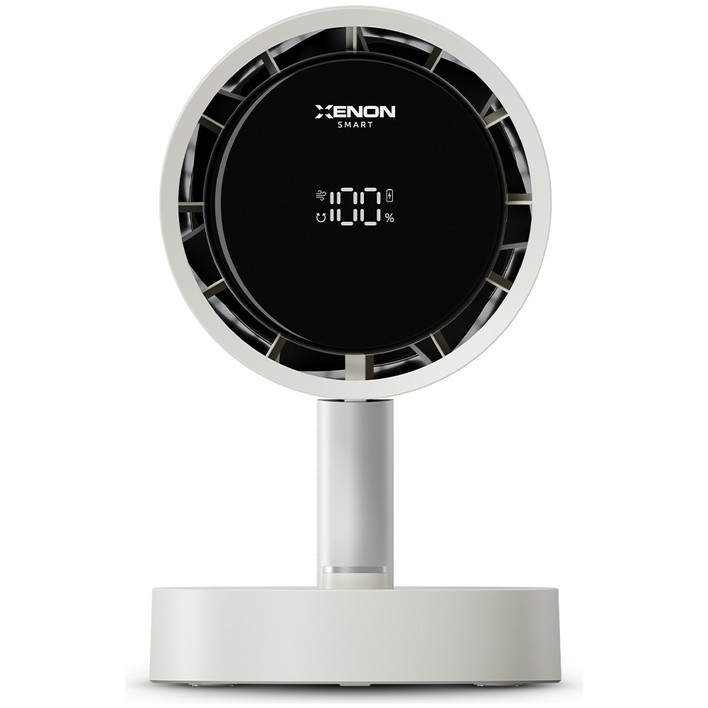 Xenon Smart Taşınabilir Masaüstü Fanı | 100 Kademe, Otomatik Salınım, Dijital Ekran, 2000MAH, Usb-C (X6114)
