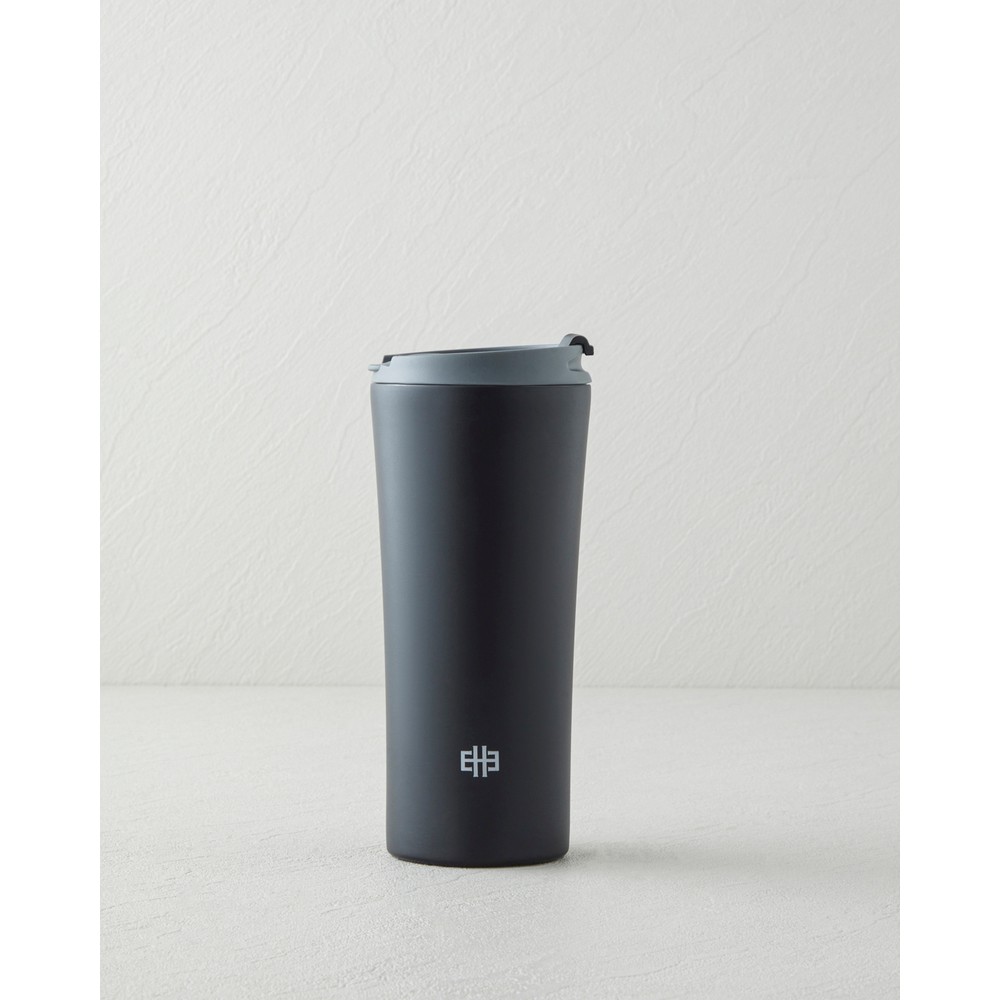 English Home Good Mood Bliss Çelik Termos 400 ml Asfalt Siyah Çift Katmanlı İzolasyonlu