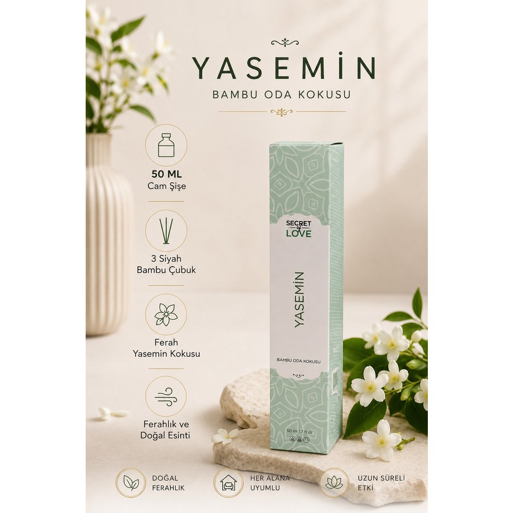 Secret of Love Oda Kokusu Çubuklu Yasemin 50 ml