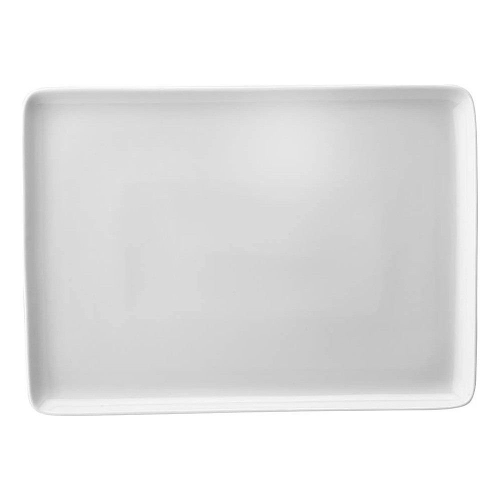 Kütahya Porselen Dikdörtgen Tabak 18X13CM Kırık Beyaz Tekli TAN18X13DU00