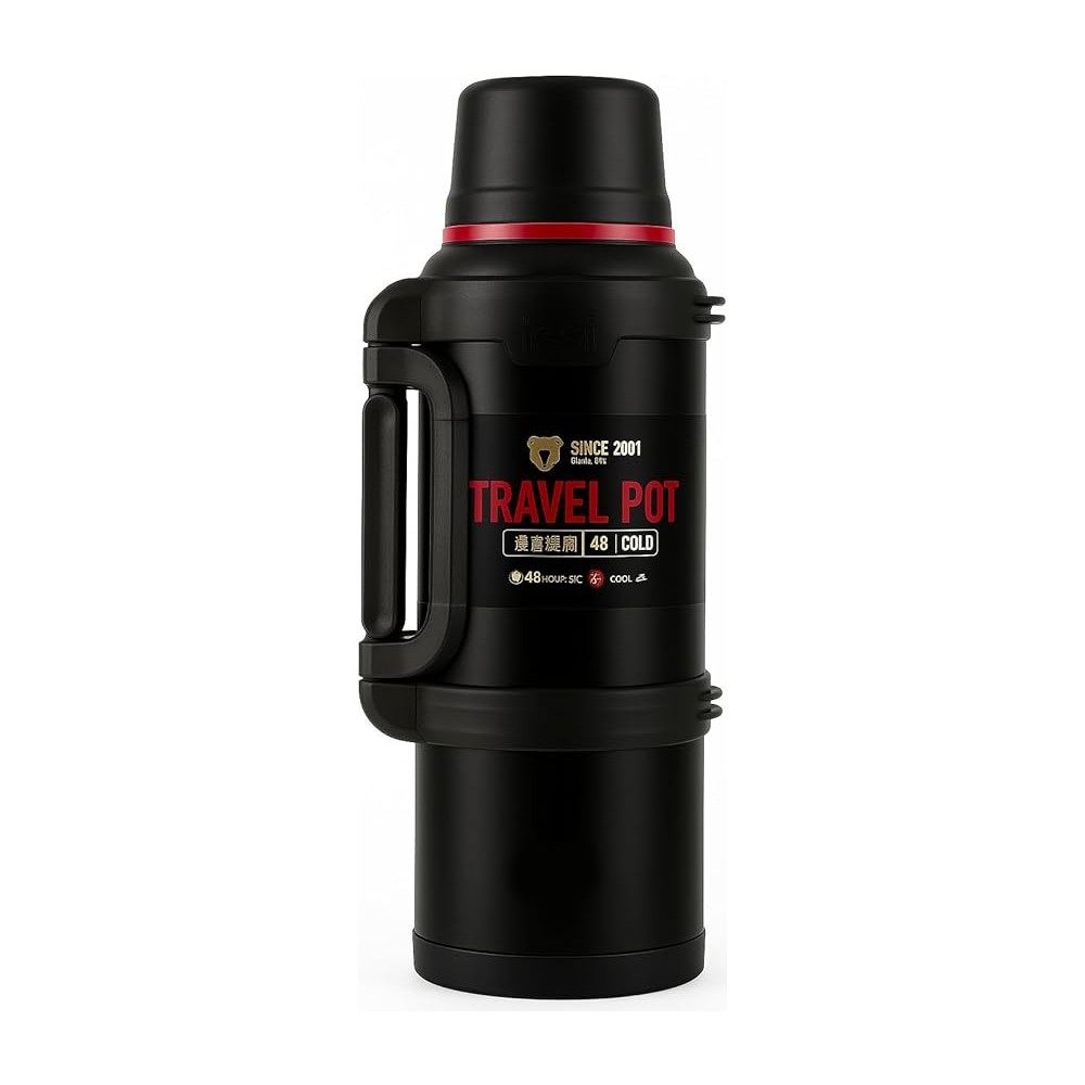 NEVVALİFE Kd Travel Pot Çelik 3,6 Litre Mega Termos – 48 Saat Sıcak & Soğuk Koruma, Uzun Süre Isı Saklayan Vakum Teknolojisi, Kamp, Av, Piknik ve Iş Hayatı Için Üst Düzey Dayanıklılık.