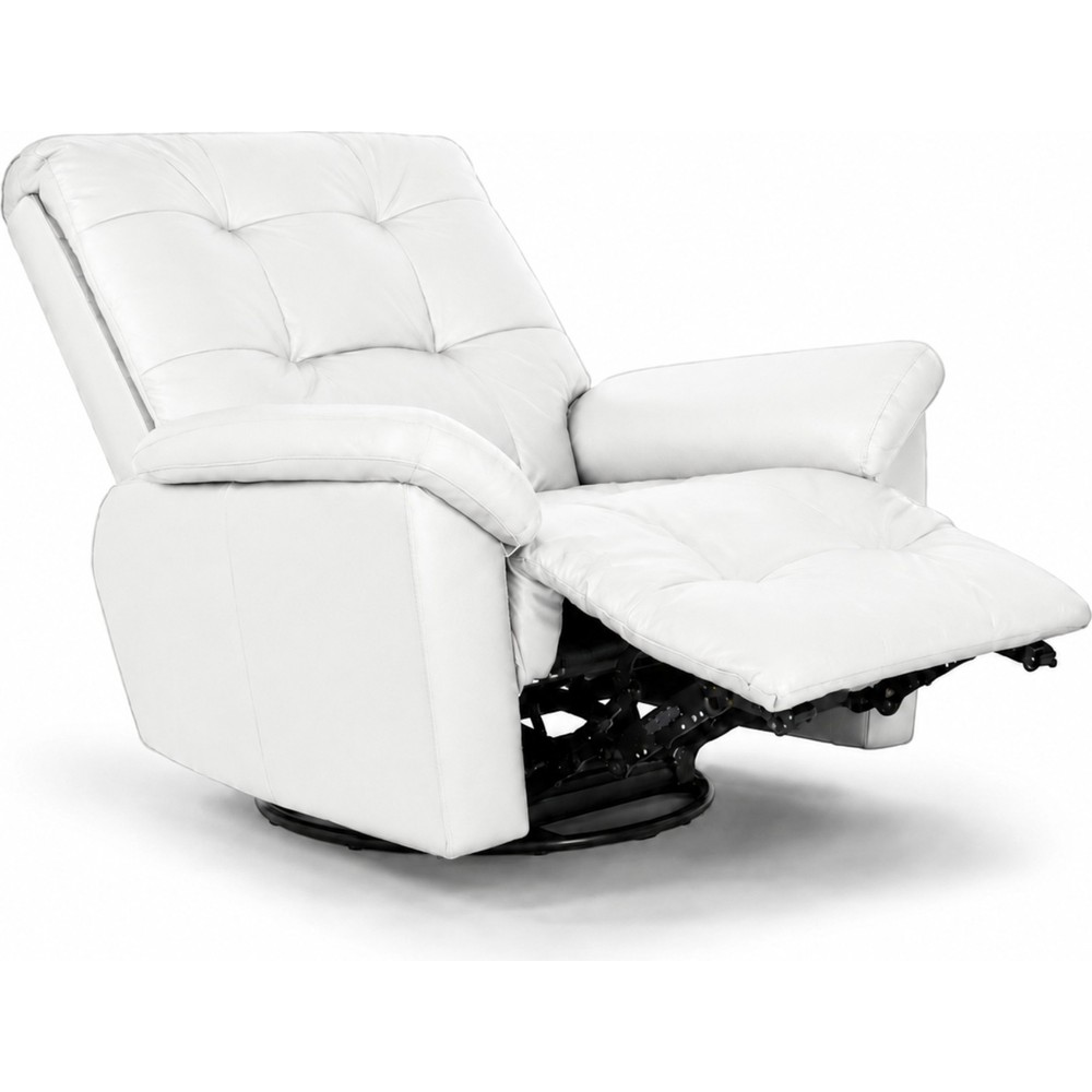Smarto Relax Basel Elektrikli Masajlı Döner Sallanan TV Koltuğu Kontrol Panelli Ergonomik Gerçek Deri Baba Koltuğu