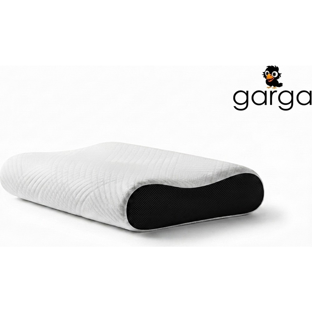 Garga Boyun Destekli Visco Yastık 60X40 cm Ergonomik Ortopedik Yastık – 14-12 cm Yükseklik