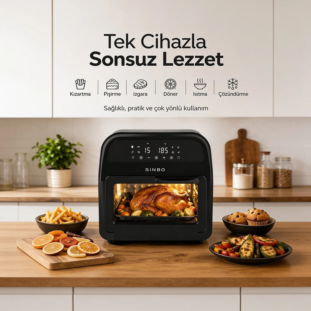 Sinbo SCO-5059 15 lt Airfryer Fırın