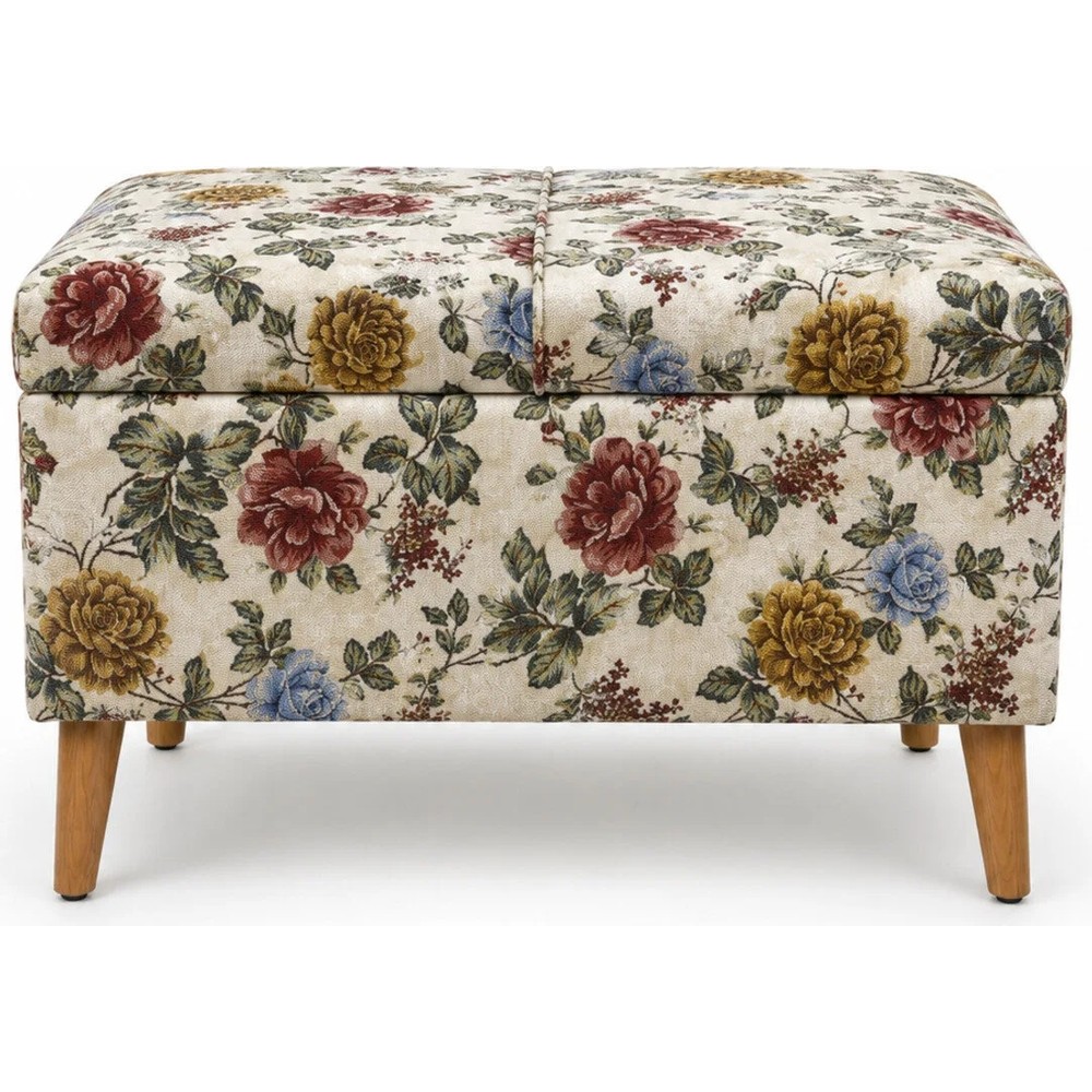 Co Art Home Dekoratif Puf & Bench 60X38 cm Ayak Uzatma Koltuğu - Bej