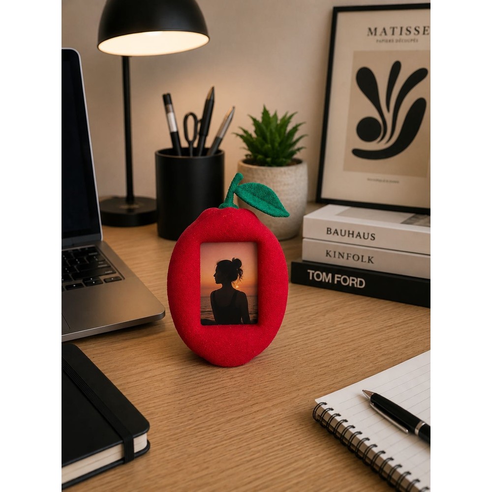 Msv Studio 3d 3D Baskı Meyve Tasarımlı Polaroid Fotoğraf Çerçevesi - Ofis Masası Dekor,hediyelik