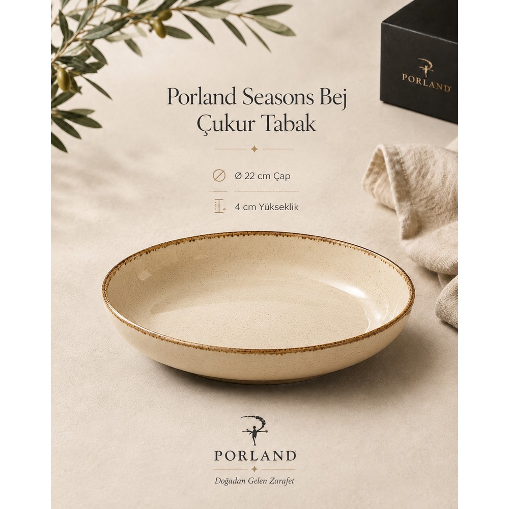 Porland Seasons Çukur Tabak 22 cm