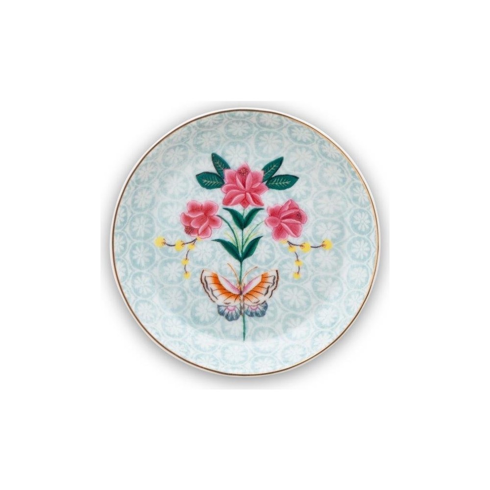 Pip Studio Blushing Birds Beyaz Porselen Çay Tabağı 9 Cm