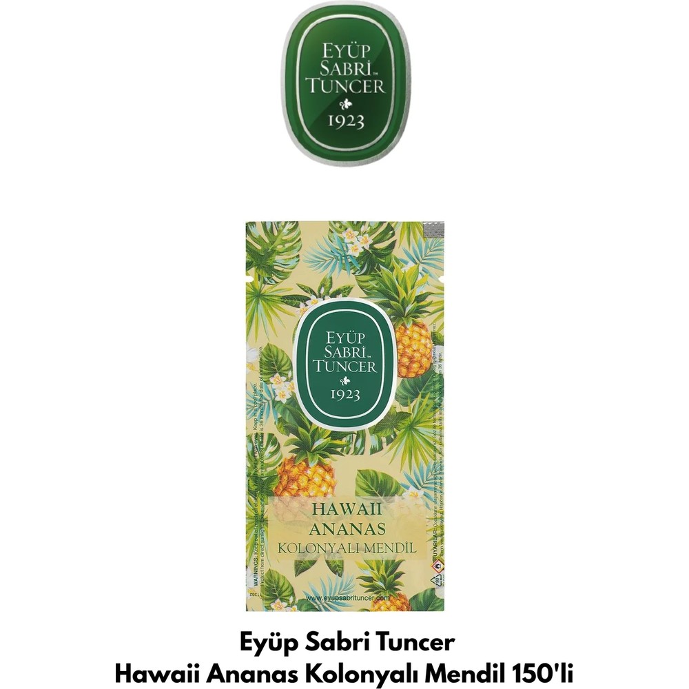 Eyüp Sabri Tuncer Hawaii Ananas Kolonyalı Mendil 150'LI
