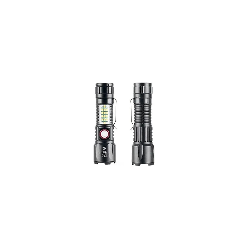 WISON Wıson WS-2828 USB Şarjlı Çakarlı El Feneri Güçlü Işık Performansı ile Pratik Kullanım