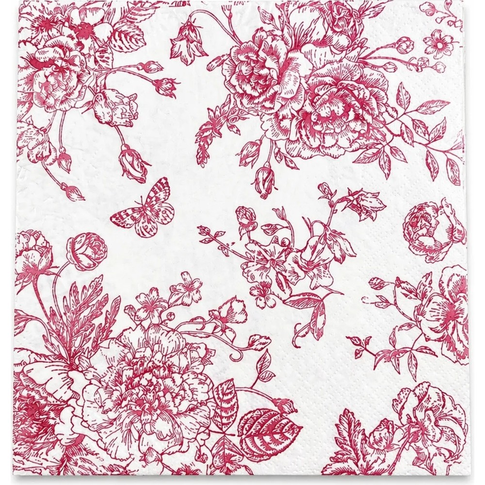 homvira 🌸 Desenli Peçete Seti 20’li | Dekoratif Kağıt Peçete | Çiçekli & Vintage & Modern Tasarımlar | Parti, Davet, Masa Süsleme