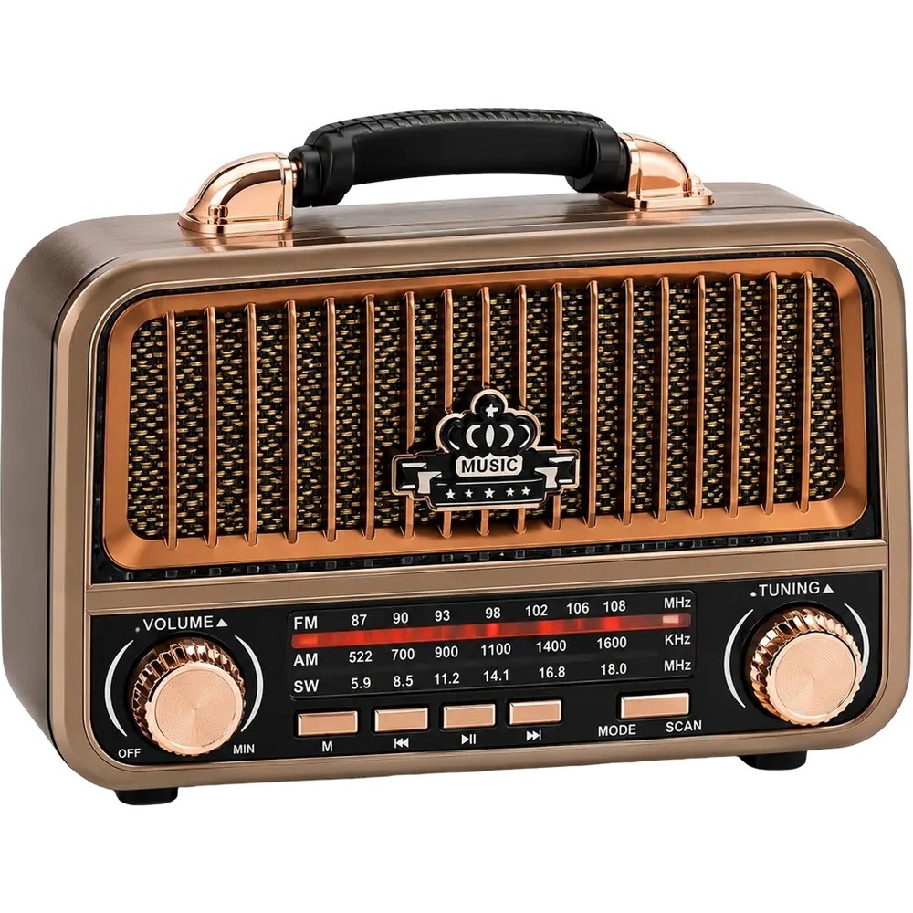 NEVVALİFE Likenuo Lk-27 Bt Klasik Retro Taşınabilir Radyo, Bluetooth, Fm/am/sw 3 Bantlı Tuner,  Yüksek Kapasiteli Şarj Edilebilir Batarya, LED Işık Ekranı