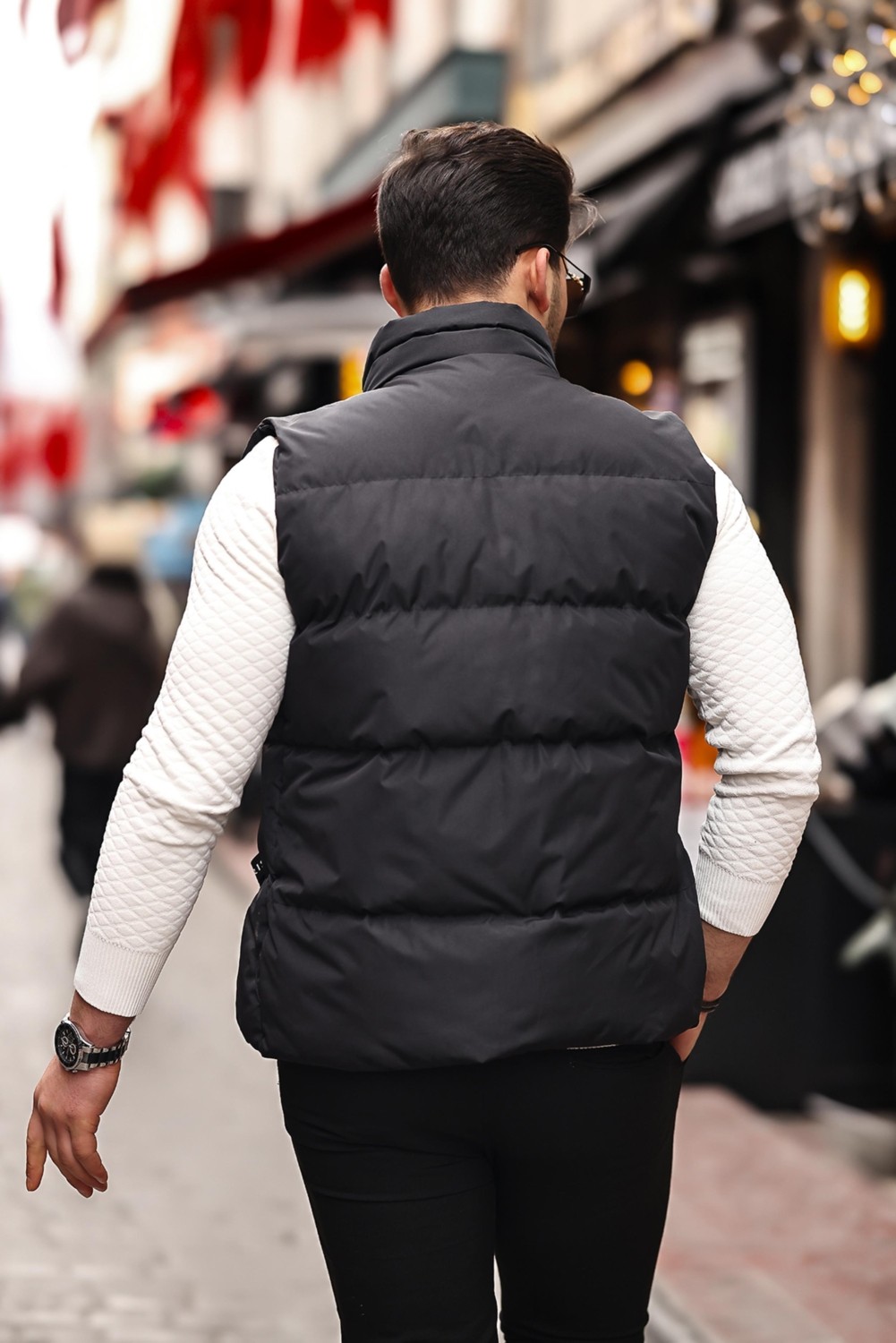 Stil Kombin Gizli Cep Kapaklı Şişme Yelek Paris Pldp 2966 görsel 3