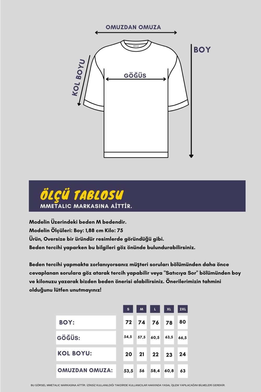 Mmetalic Leo Erkek Oversize T-Shirt görsel 8