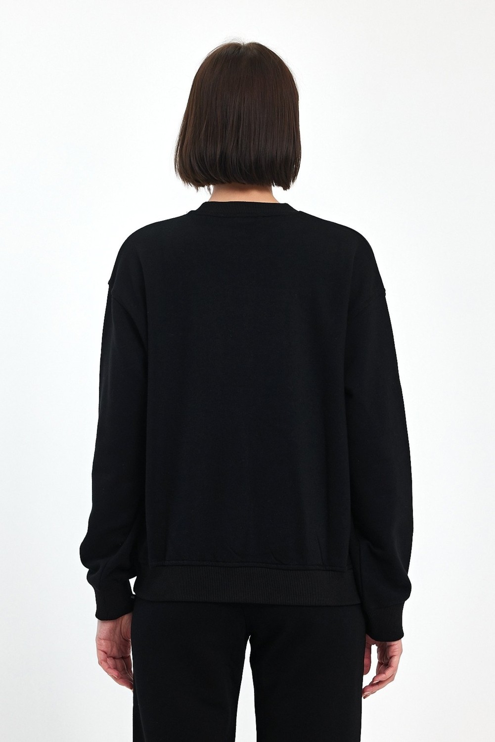 Odda Bisiklet Yaka Ince Sweatshirt görsel 4
