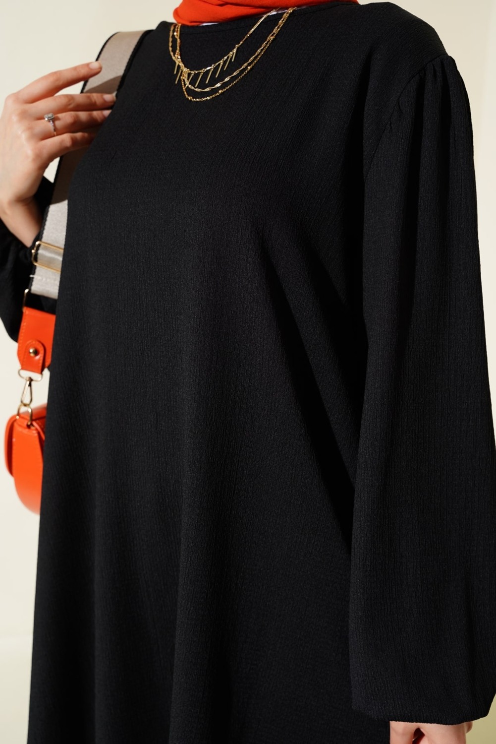 Bigdart Kadın Gül Kurusu Tunik Pantolon Alt Üst Takım 6663 görsel 4