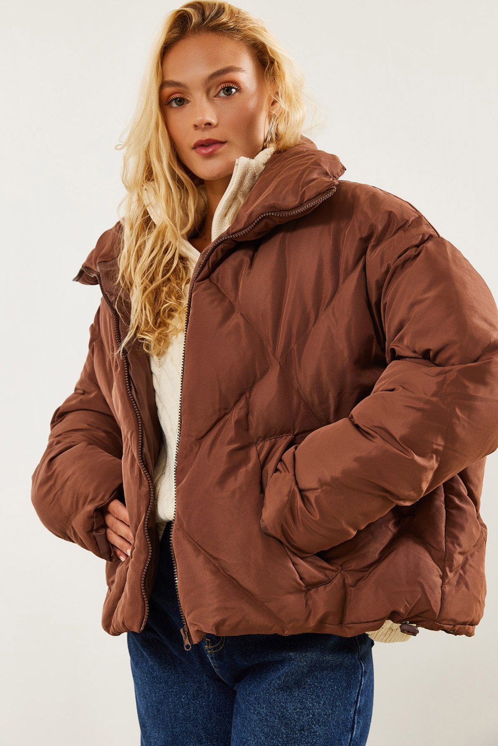 Shade Kadın Oversize Şişme Mont