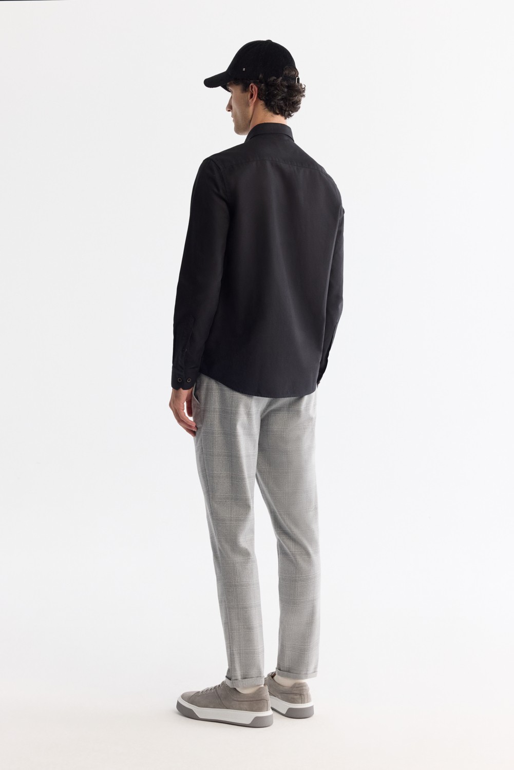 AVVA Erkek Beyaz Düğmeli Yaka Pamuklu Soft Touch Regular Fit Gömlek B002036 görsel 4