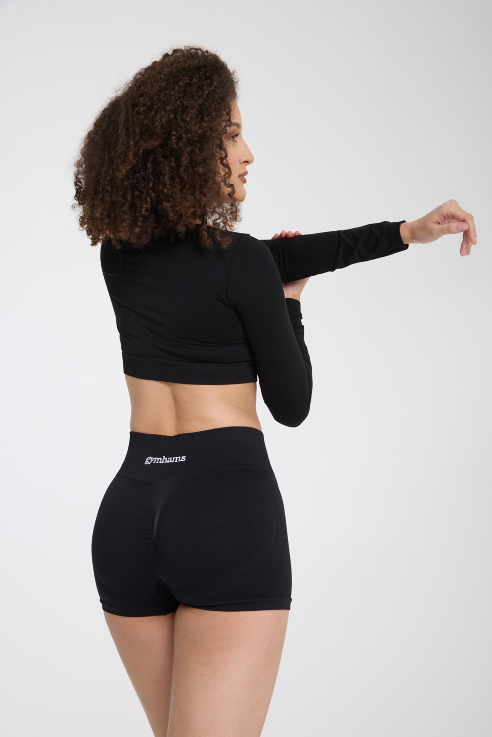 Gymhams Drop Mini Shorts Kalça Büzgülü Süper Mini Şort, Push-Up Etkili Toparlayıcı & Şekillendirici görsel 4