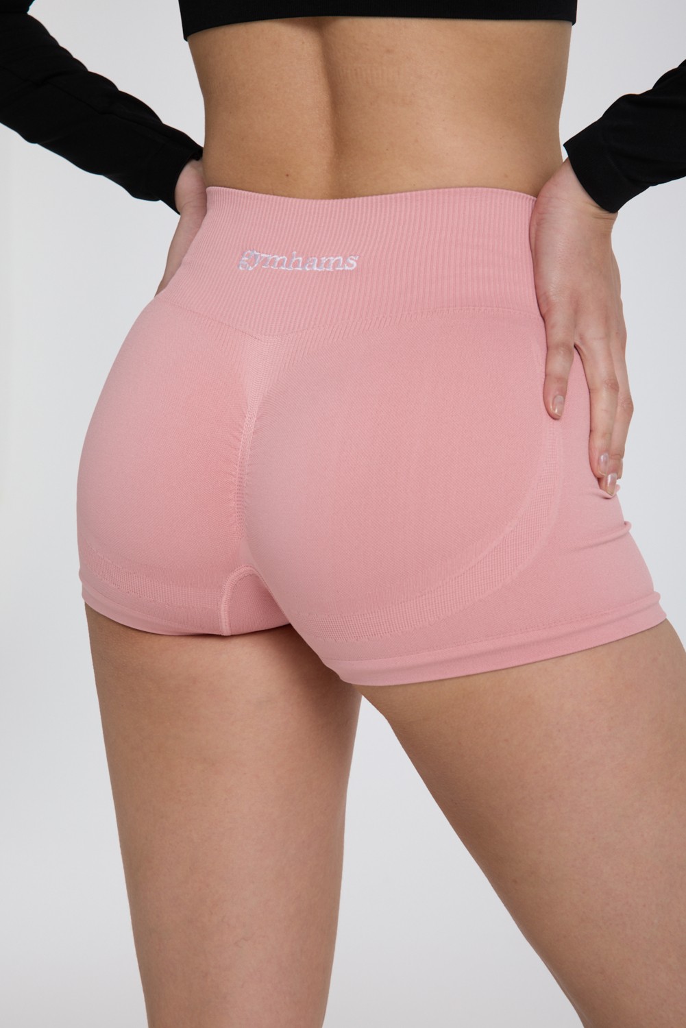 Gymhams Drop Mini Shorts Kalça Büzgülü Süper Mini Şort, Push-Up Etkili Toparlayıcı & Şekillendirici