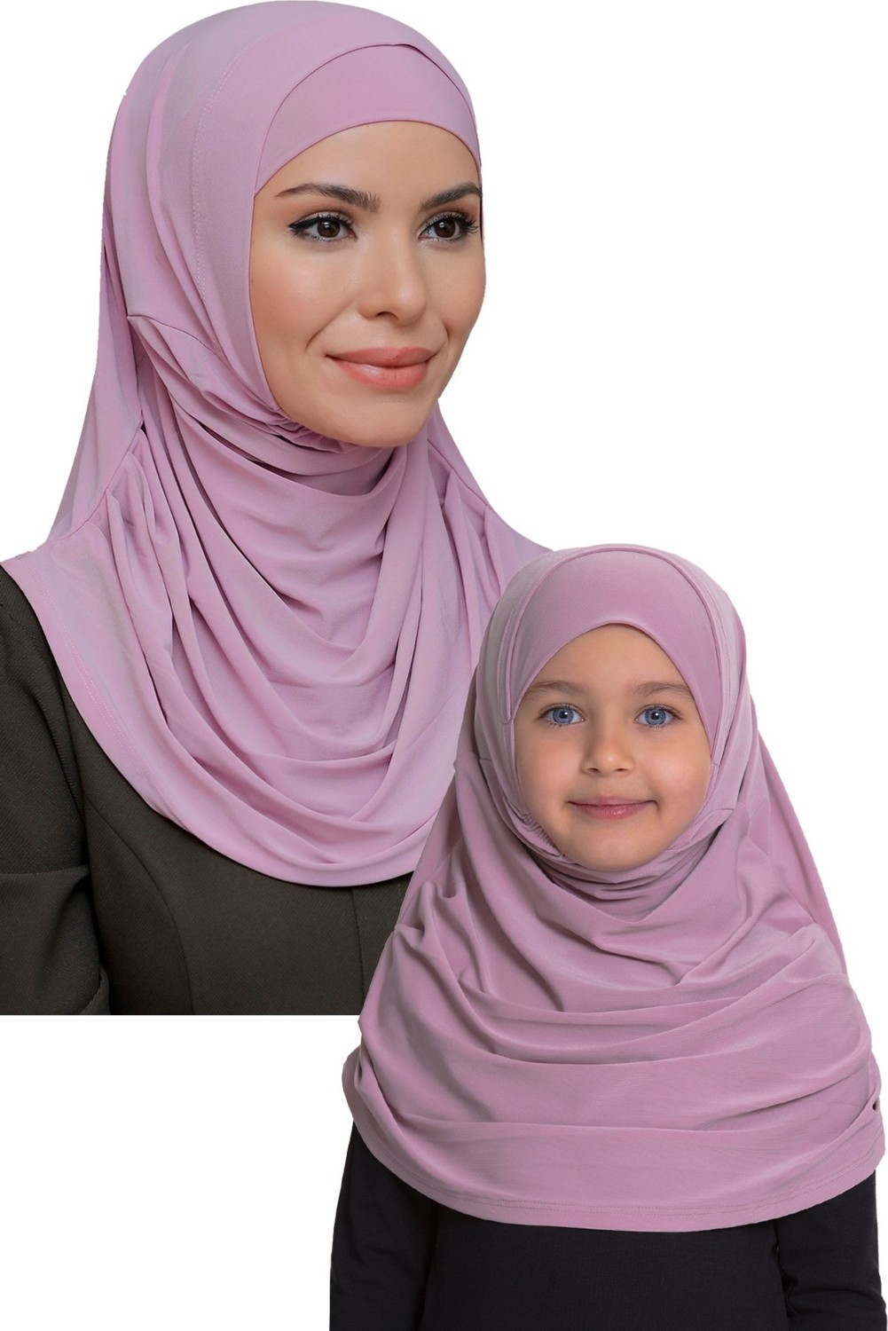 Hürrem Bone Haki Pratik Anne Kız Kombin Tesettür Eşarp Sandy Kendinden Boneli 129078_09 görsel 6