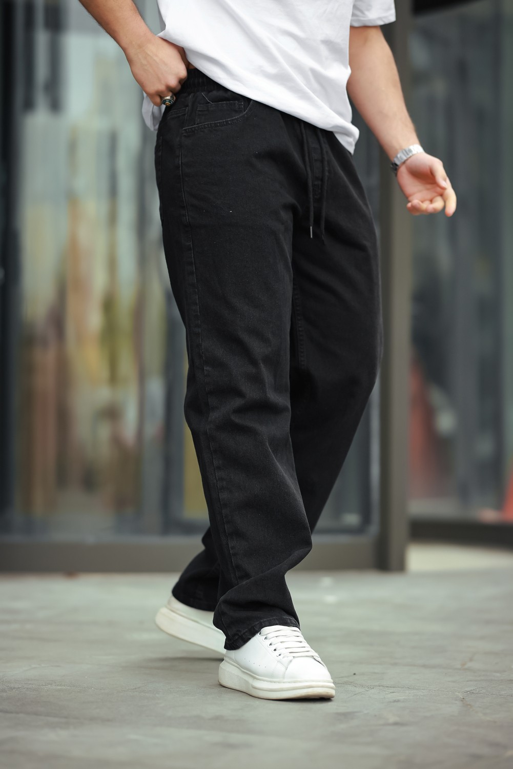 Comstar Erkek Baggy Rahat Kalıp Bel Lastikli Pantolon