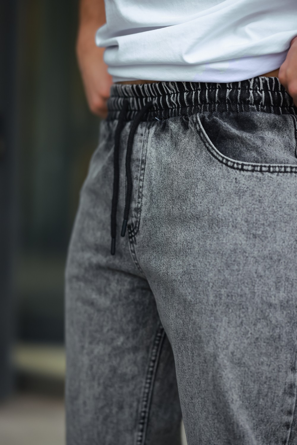 Comstar Erkek Baggy Rahat Kalıp Bel Lastikli Pantolon görsel 6