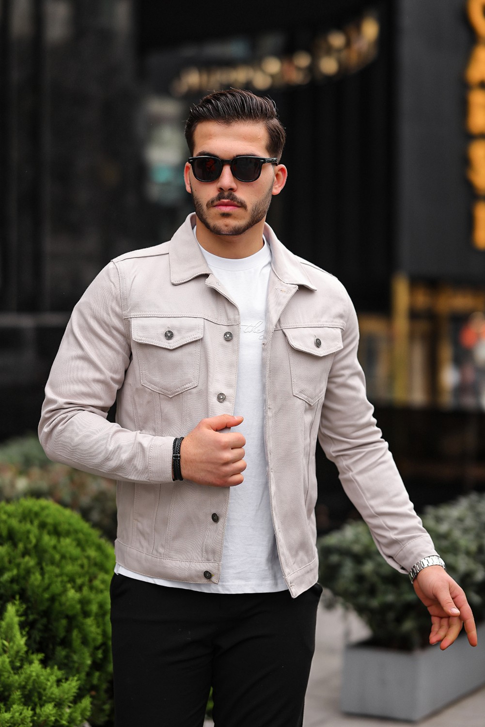 Comstar Erkek Slim Fit Denim Kot Ceket görsel 3