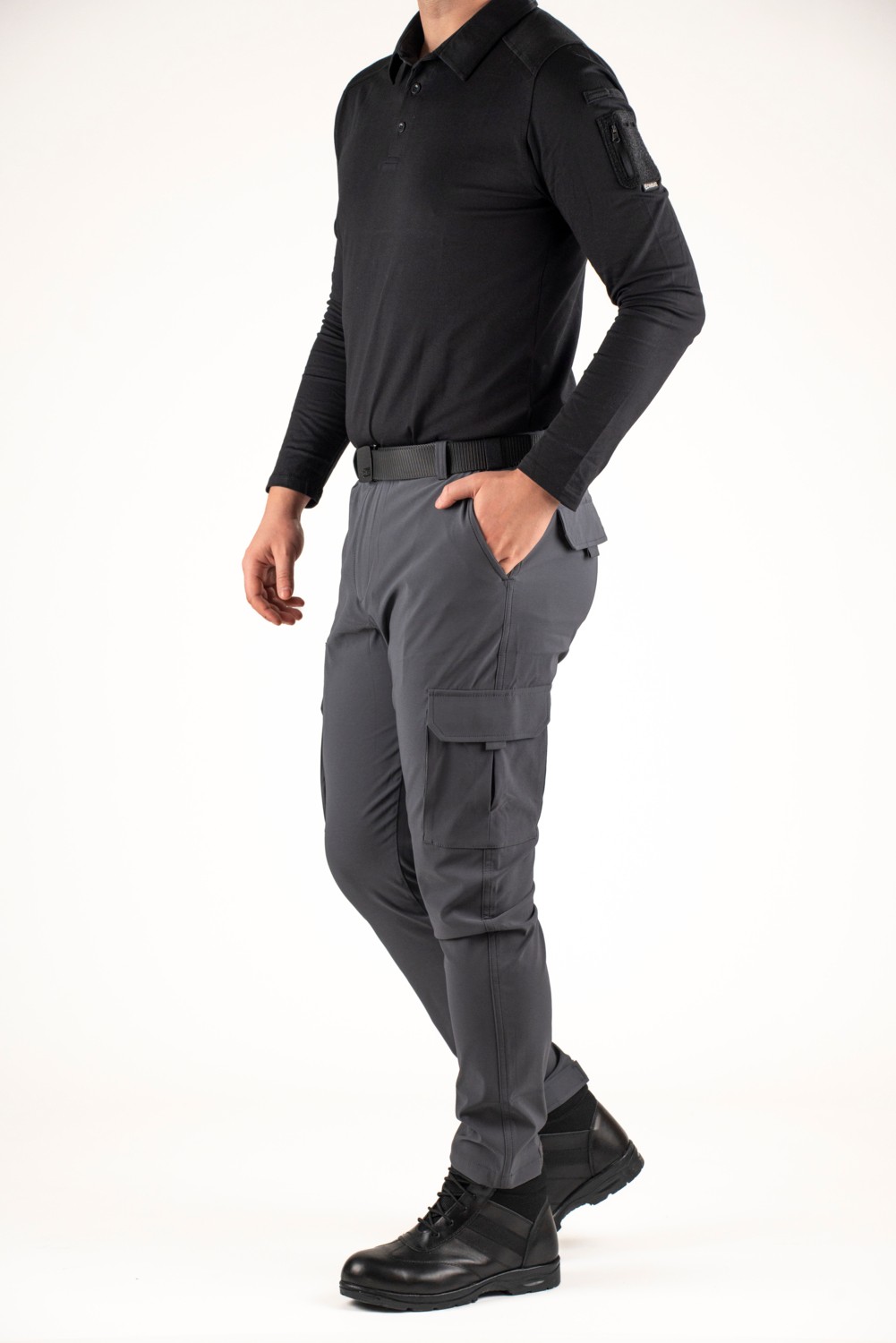 NKY Store Erkek Taktik Outdoor Kargo Pantolon | Suya Dayanıklı, Esnek, Çok Cepli Füme görsel 4