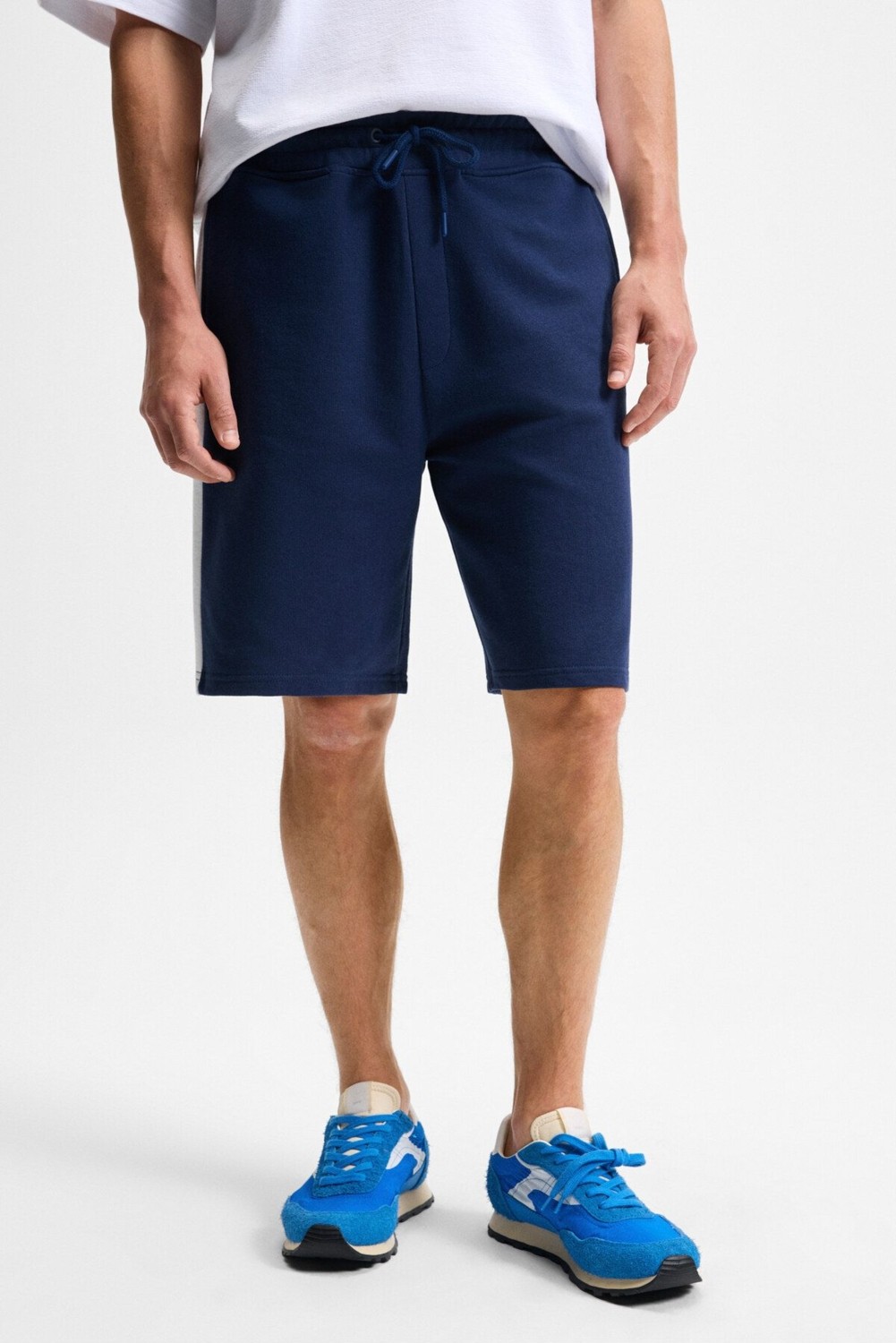 Grimelange KEPA Erkek Beli Lastikli Cepli Relaxed Fit Bej Şort görsel 8