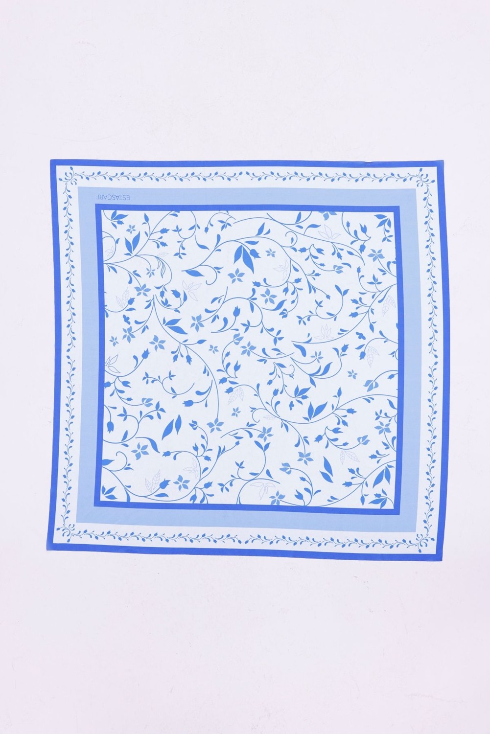 Tarzını Seç Akdeniz Dalları Model Fular Bandana Şal Estascarf 70X70 cm görsel 8