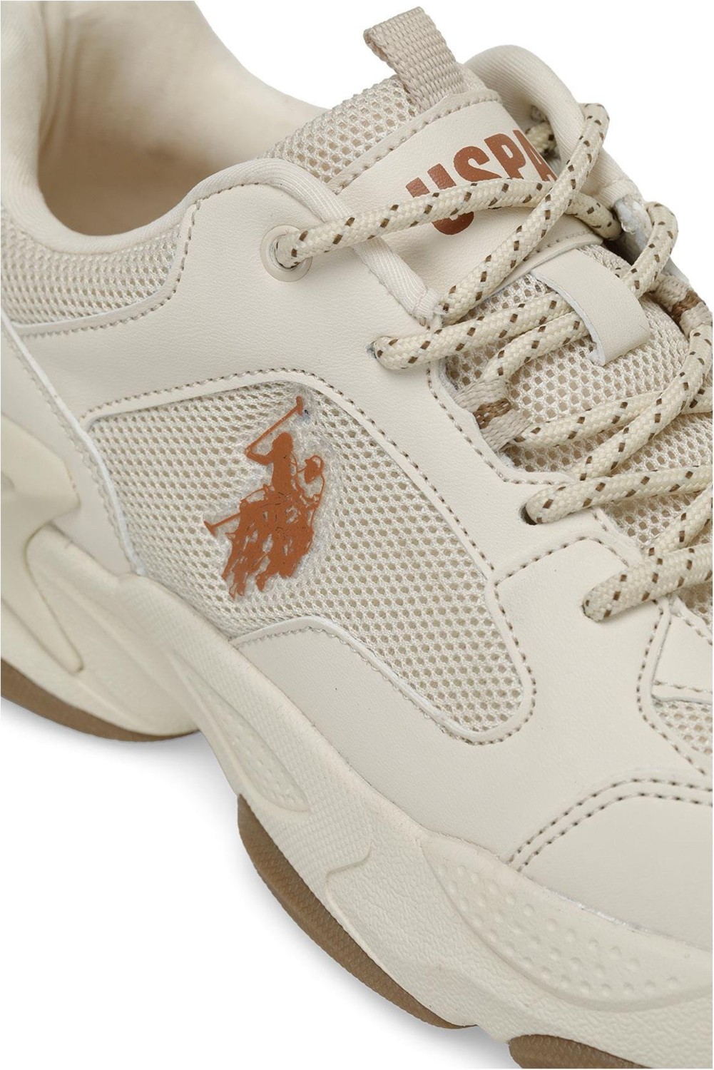 U.S. Polo Assn. A10151351012010 4m Maybe Wmn 4fx Bej Kadın Sneaker Ayakkabı görsel 3