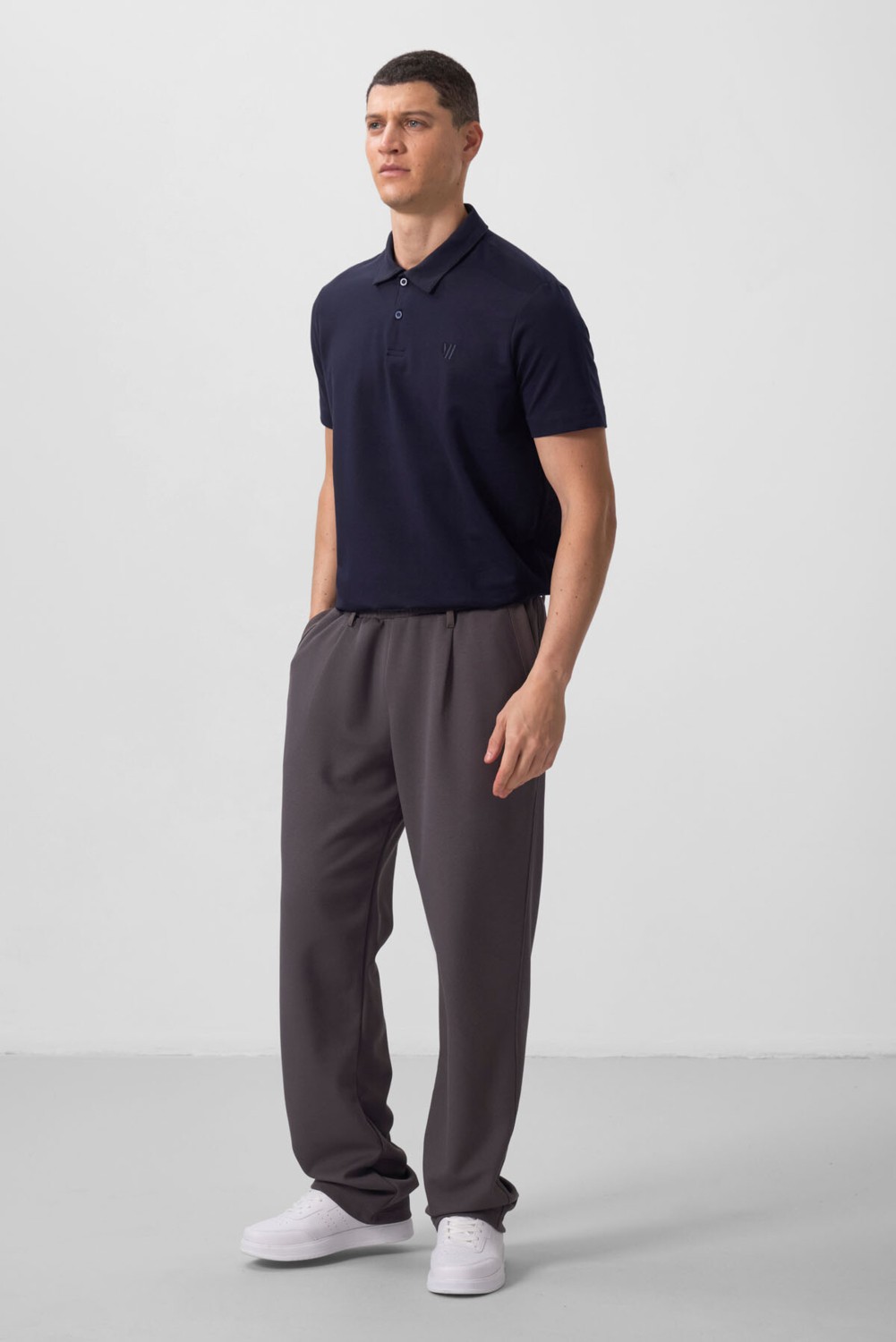 Tommy Life Siyah Yüzeyi Dokulu Rahat Form Palazzo Erkek Pantolon - 82163 görsel 4
