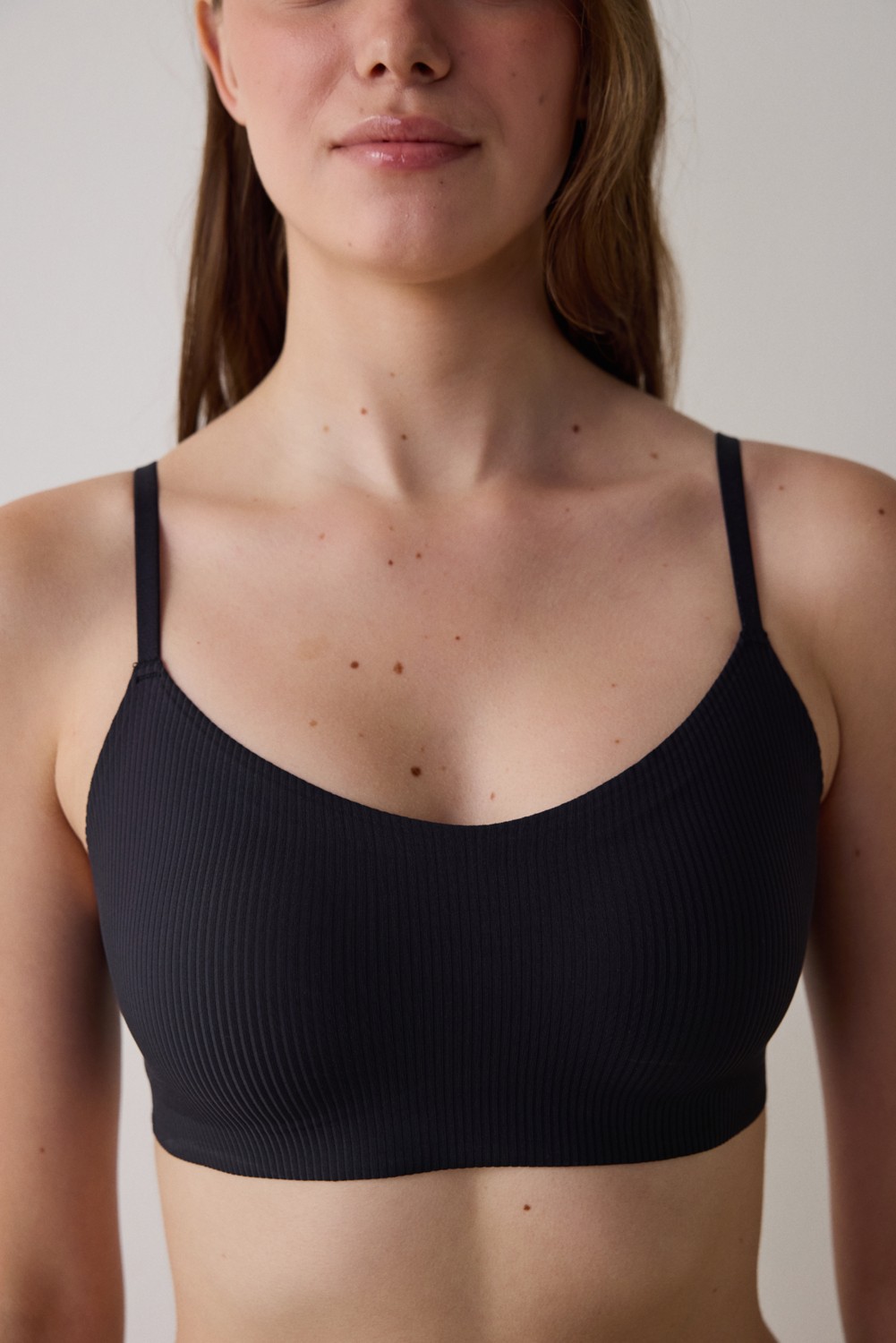 Penti İz Bırakmaz Siyah Fit Dikişsiz Balensiz Push Up Sütyen görsel 8