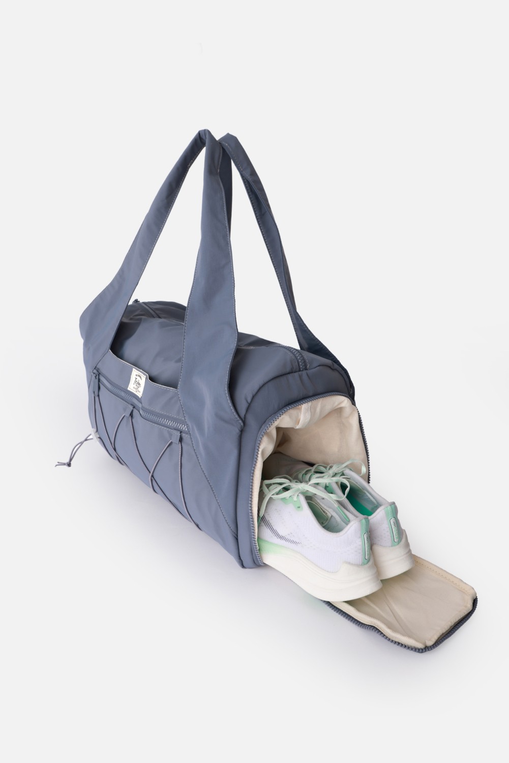 İcone Bag Kadın Spor ve Yoga Çantası, Çok Cepli, Ayakkabı Bölmeli, Lastik Detaylı, Fermuarlı Ön Cep görsel 5