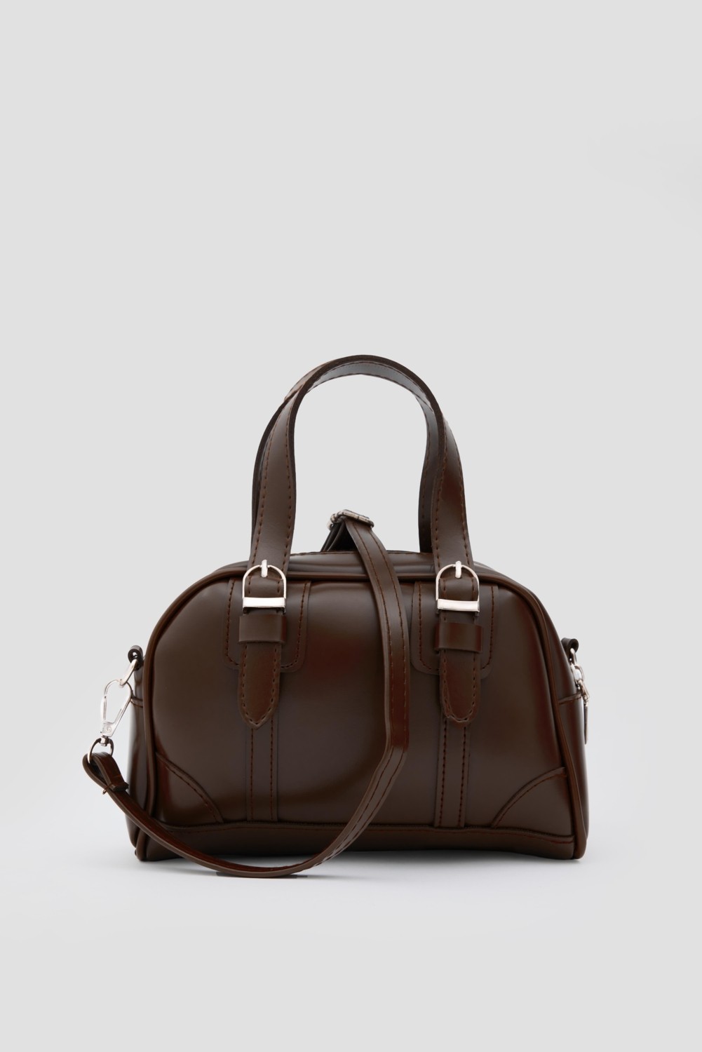 Shule Bags Peggy Oval Çapraz Çanta Krem Metal Aksesuar ile Şık Tasarım Kadınlar İçin Günlük Kullanım