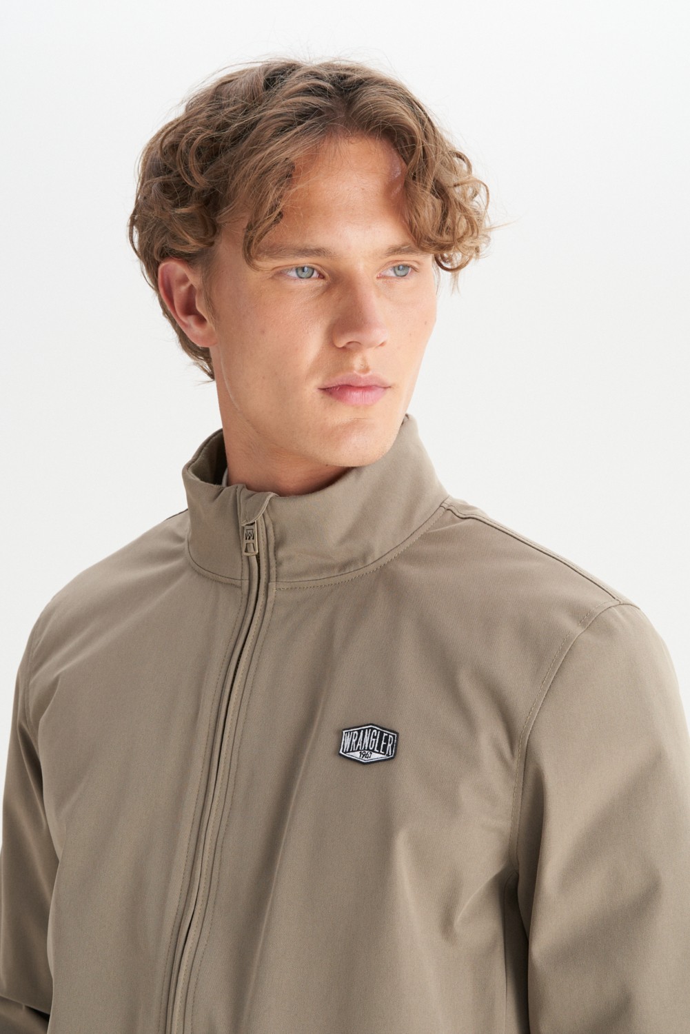 Wrangler Relaxed Fit Rahat Kesim Dik Yaka Cepli Ince Bomber Ceket görsel 4