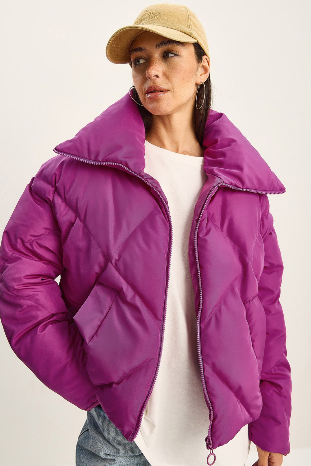 Shade Kadın Oversize Şişme Mont görsel 6