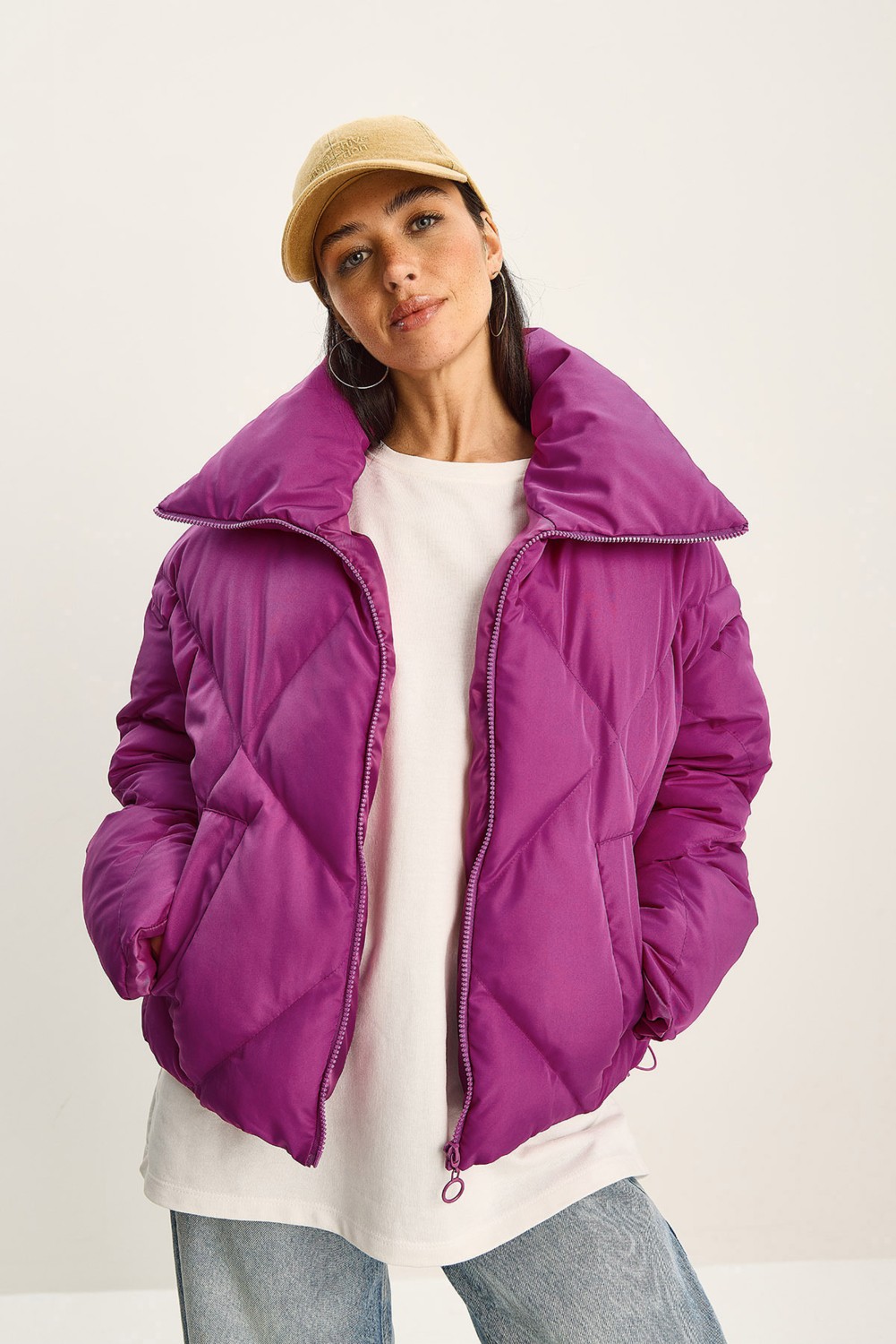 Shade Kadın Oversize Şişme Mont görsel 7